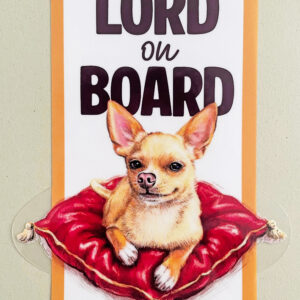 Naklejka bezklejowa LORD ON BOARD