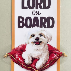 Naklejka bezklejowa LORD ON BOARD